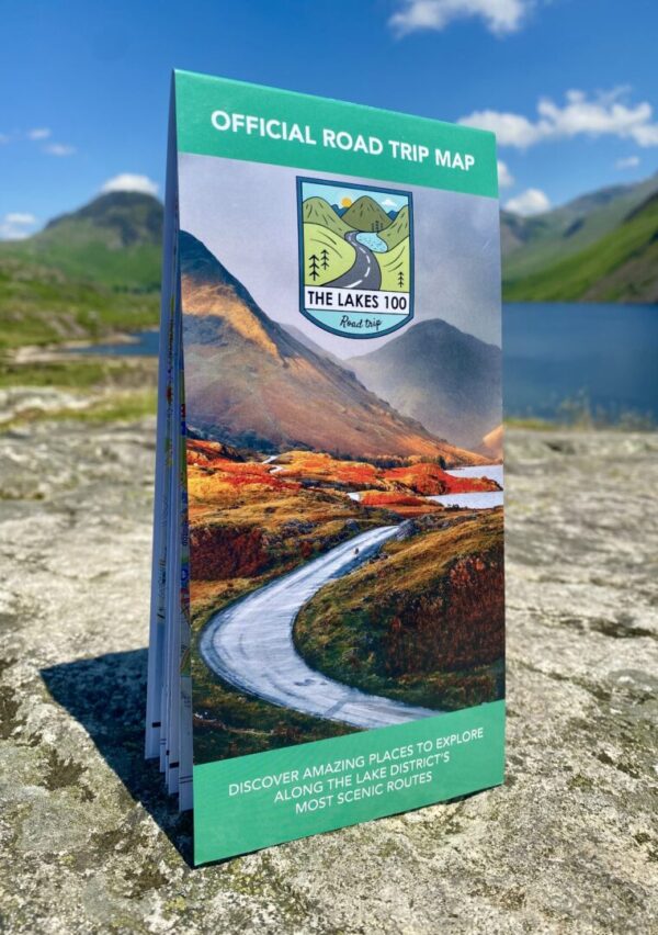 The Lakes 100 Road Trip Map- Hard Cover