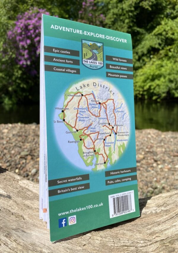 The Lakes 100 Road Trip Map- Hard Cover - Image 2
